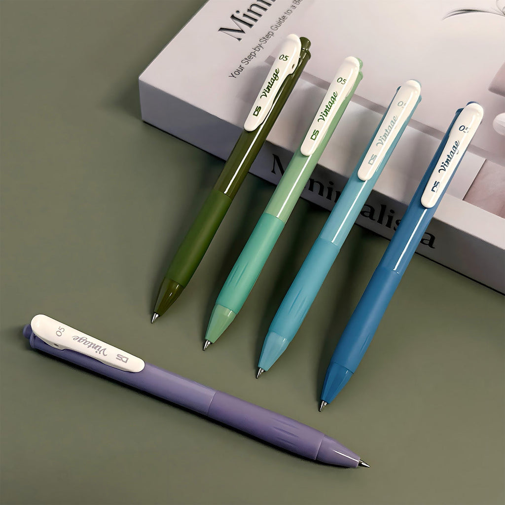 Multi-Color Retractable Gel Pen Set (5 pack), 0.5mm Fine Point, for Writing, Journaling, Drawing, Home and Office, Co... - Image 5