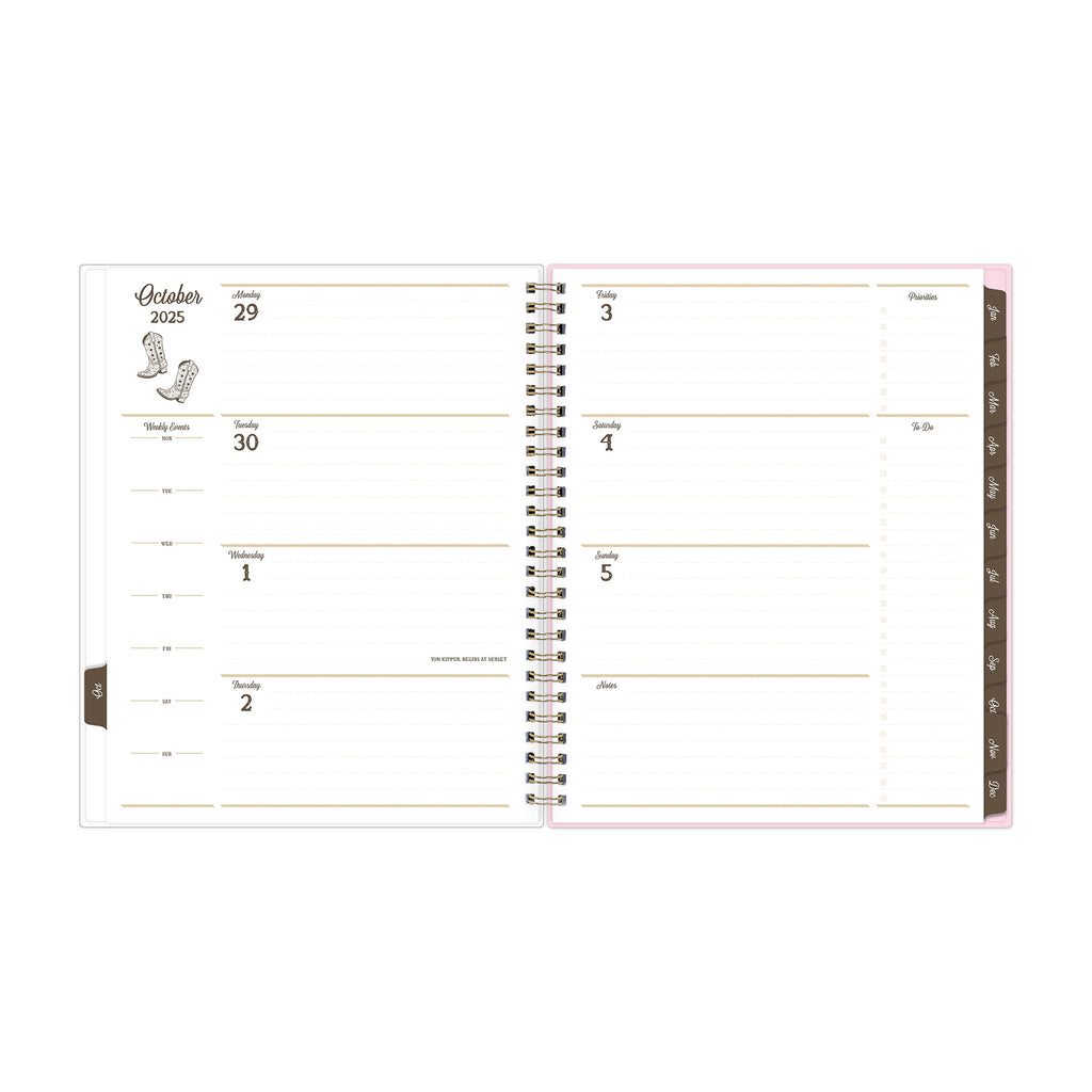 for Monthly Weekly Medium Planner (7" x 9") Maia Pink 15-Month October 2025 - December 2026 - Image 4