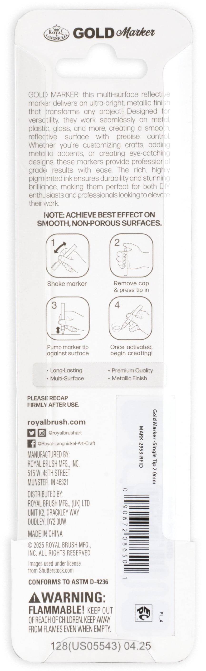 2mm Silver Liquid Chrome Marker - Image 2