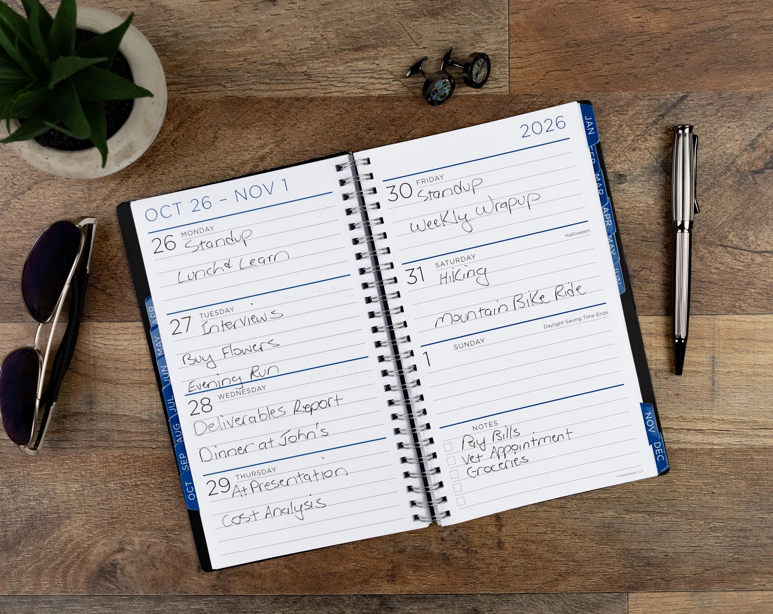 M/W Planner, Medium (5.5" x 8.75"), Black, 15-Month: Apr 2026 - Jun 2027 - Image 6
