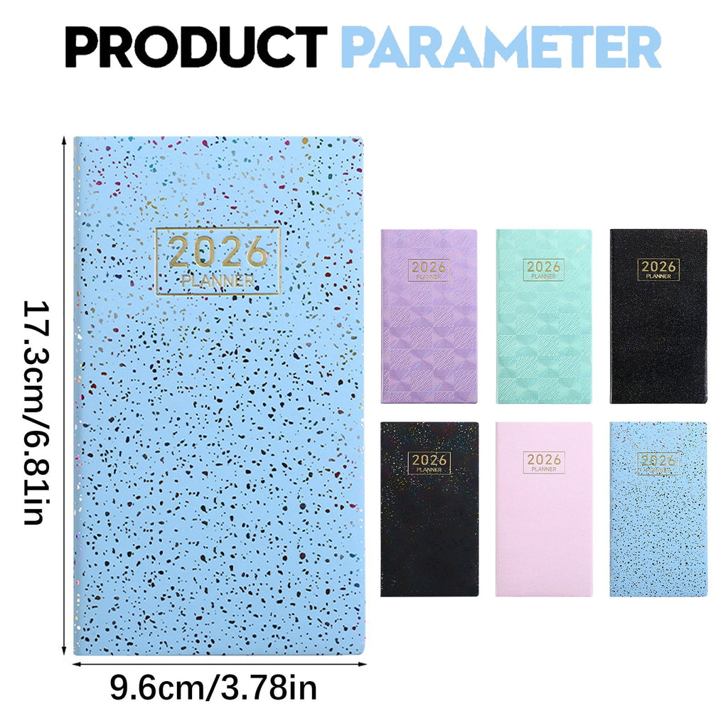1Pc 2026 Calendar for Purse Small Mini Weekly And Monthly Planner, Thick Paper,Thin Cover,2026 Planner,A6 Weekly Plan... - Image 3