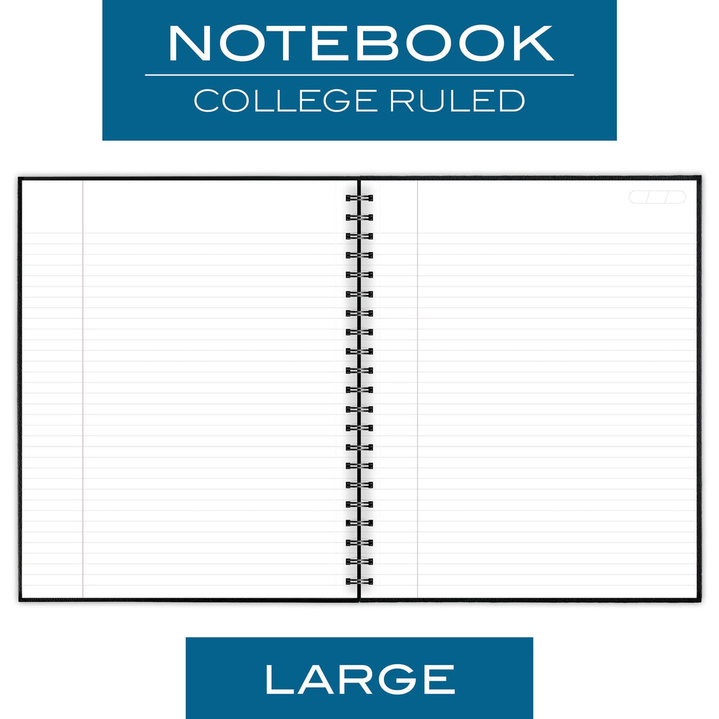 Cambridge Limited Hardcover Legal Ruled Business Notebook with Pocket, 96 Sheets, 8 1/8" x 11", Black - Image 2