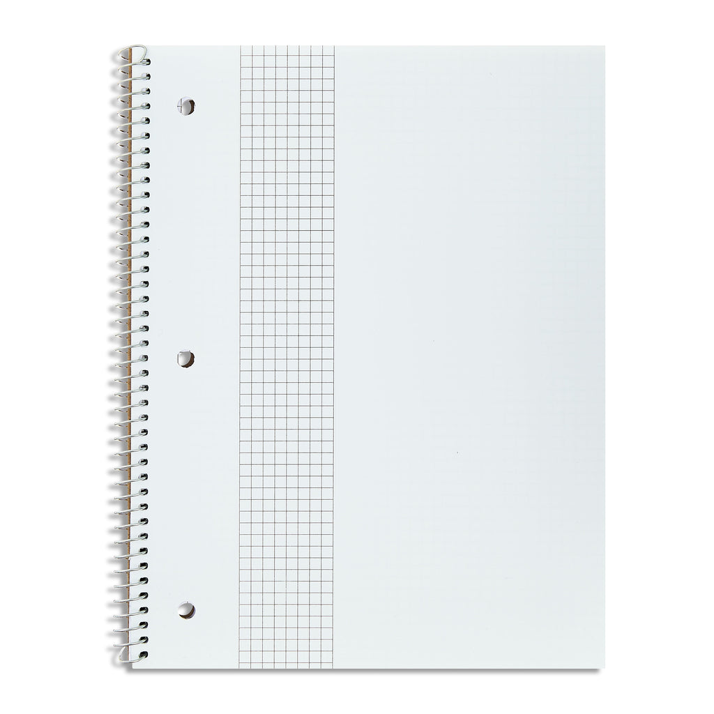 Pen+Gear 1 Subject Notebook, Grid Ruled, 8.5"x 10.5", Poly Cover, 80 Sheets - Image 2