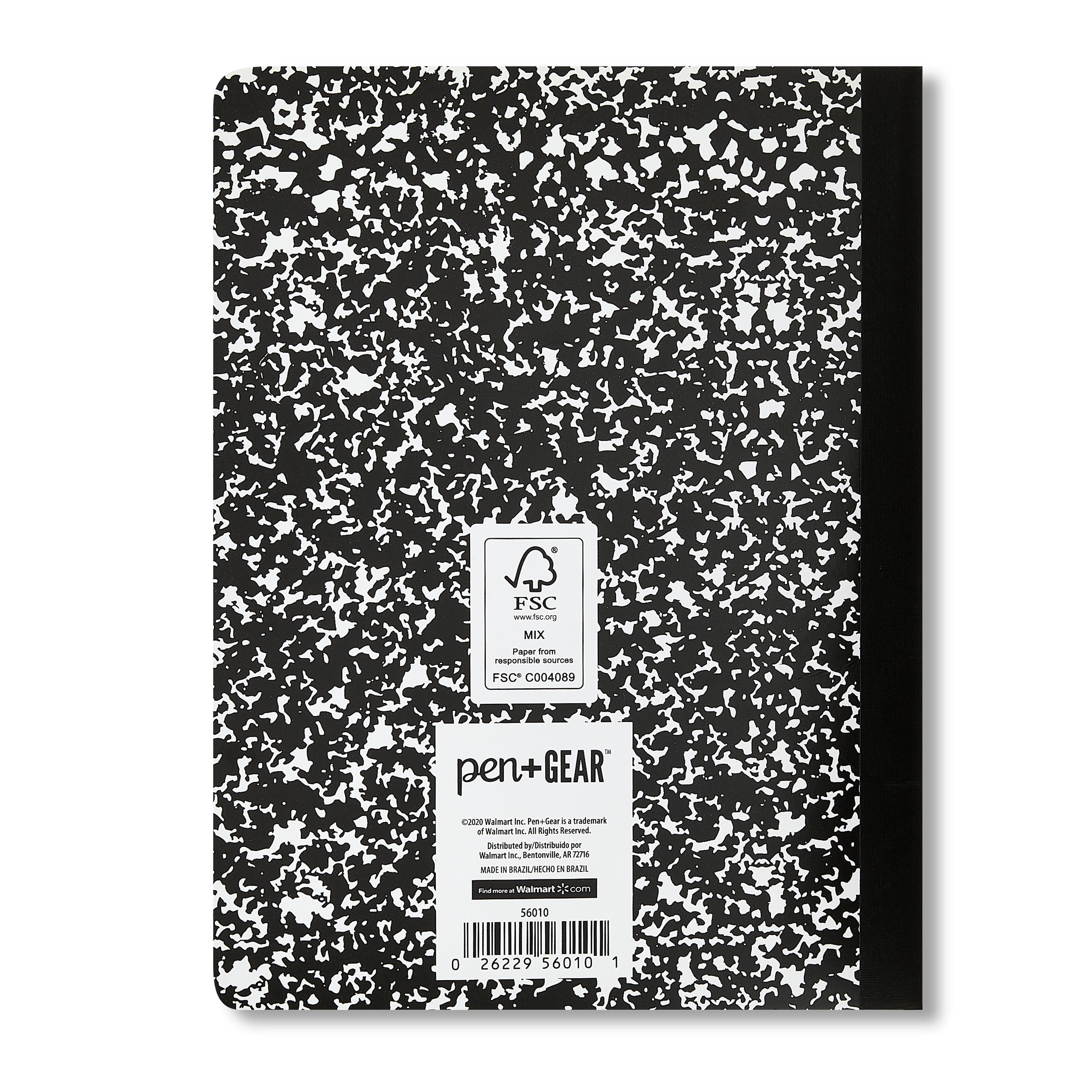 Composition Book, 7.5" x 9.75", Black and White, 100 Sheets - Image 4