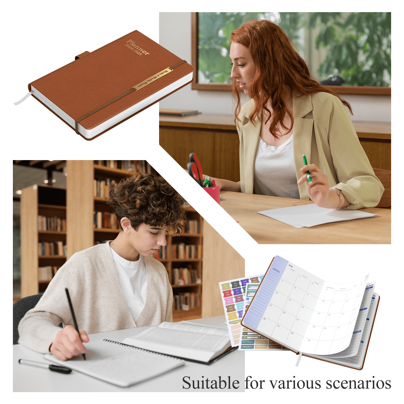 2025-2026 Planner - Academic Weekly & Monthly Planner 2025-2026 with Monthly Tabs,5.7" x 8", Jul. 2025 - Dec. 2026, Daily Planner with Pen H - Image 4