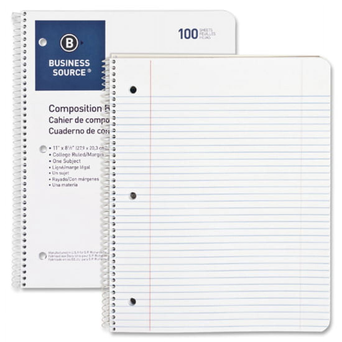 Wirebound College Ruled Notebooks - Letter - Image 6