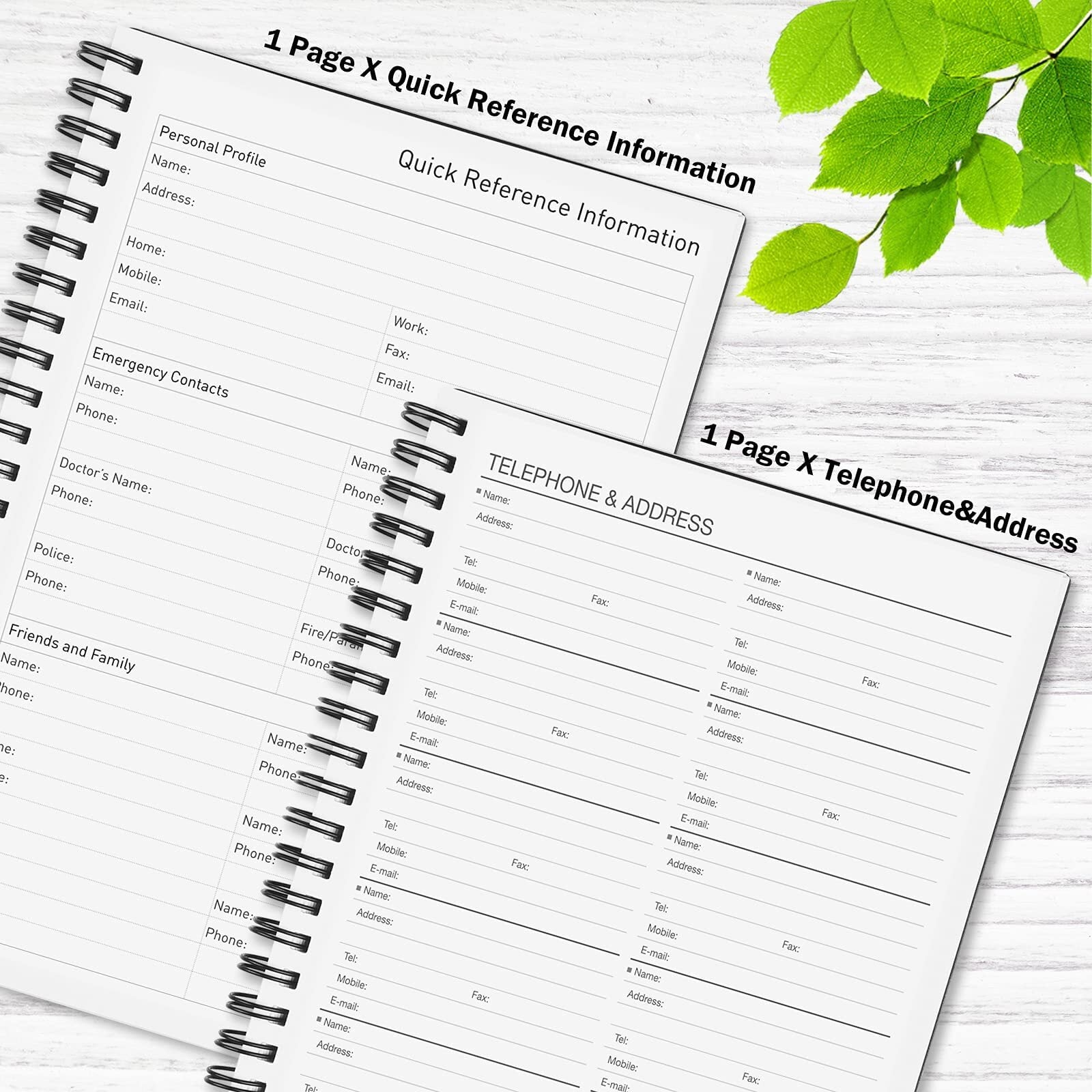 Undated Planner, Daily To Do List Notebook, Spiral Schedule Planner for Women and Men, Hourly Appointment Book Undate... - Image 5