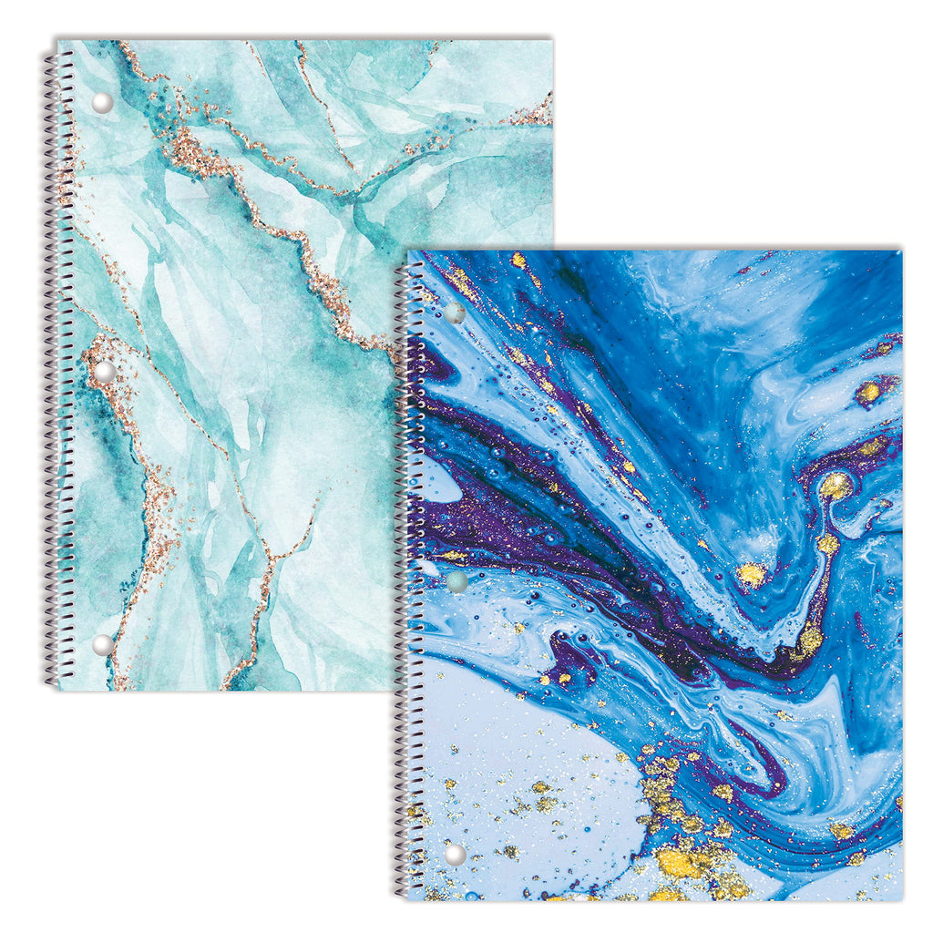 Notebook - spiral-bound- 100 sheets / 200 pages - College - 3 holes (pack of 2) - Image 2