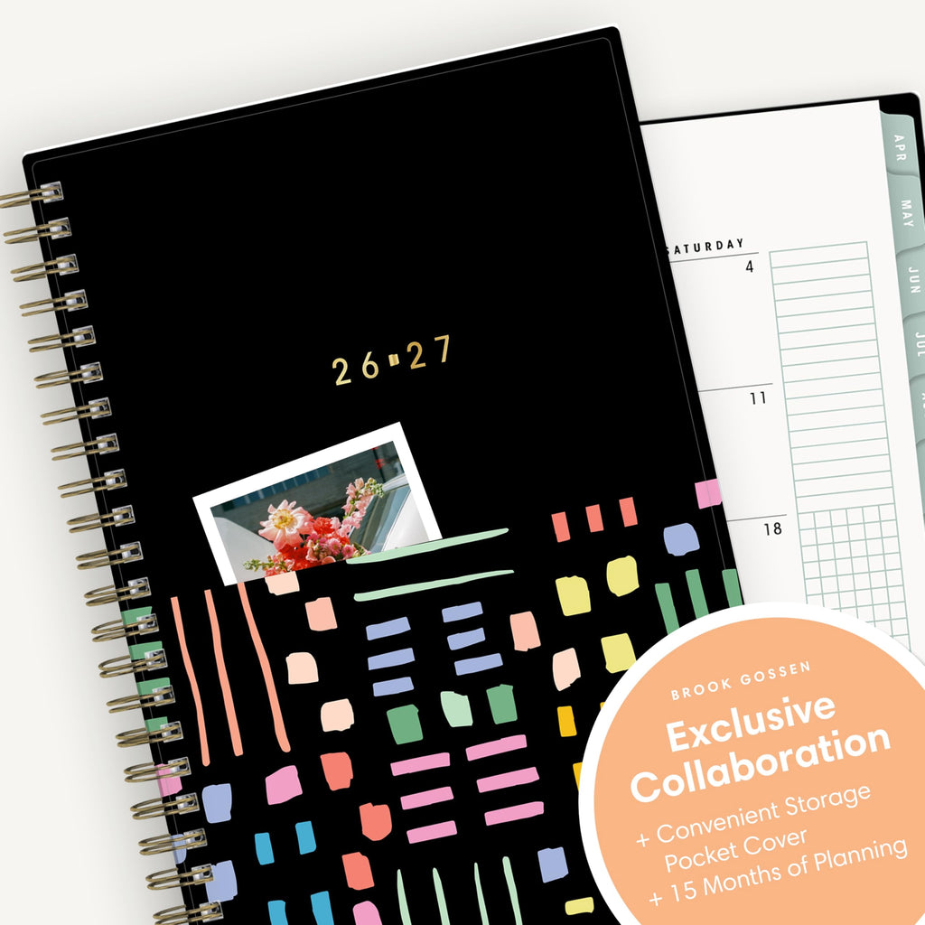 Brook Gossen 15 Month 2026-2027 Weekly and Monthly Academic Year Planner Calendar, April 2026 - June 2027, 5" x 8", F... - Image 6