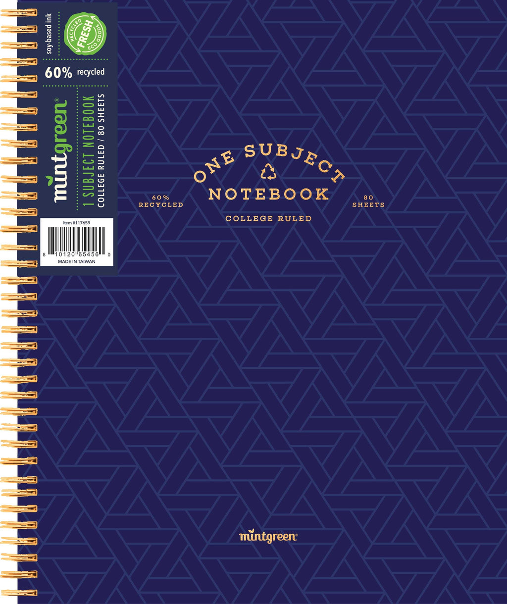 (2 pack) Spiral Bound 1 Subject Notebook College Ruled- 80 Sheets - 8.5 x 10.5in. - Image 2