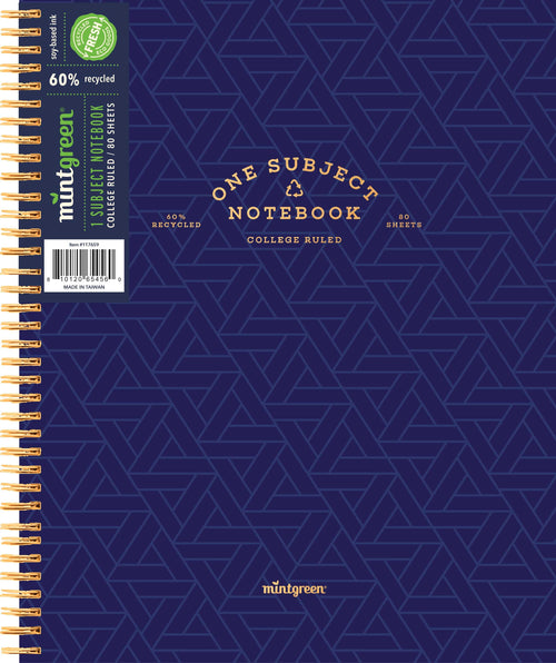(2 pack) Spiral Bound 1 Subject Notebook College Ruled- 80 Sheets - 8.5 x 10.5in. - Image 2