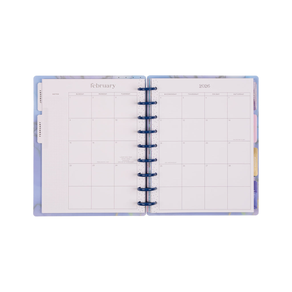 Monthly Weekly Classic PlannerJan- December 2026 Ethereal Elements, 2 Sticker Sheets Included, Disc Bound - Image 6