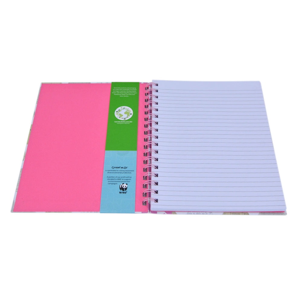 Spiral Notebook, 7x9, Eco Friendly, Polka Dot - Image 5