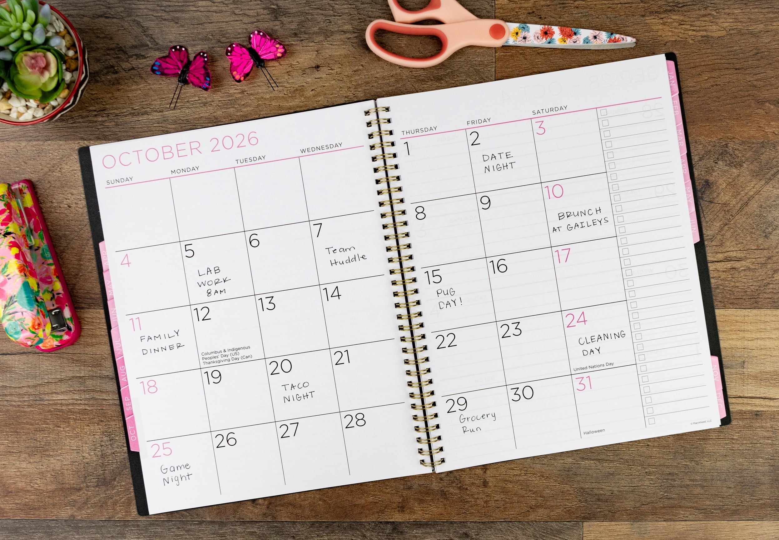 See It Bigger M/W Planner, Large (9" x 11.25"), Black, 15-Month: Apr 2026 - Jun 2027 - Image 6