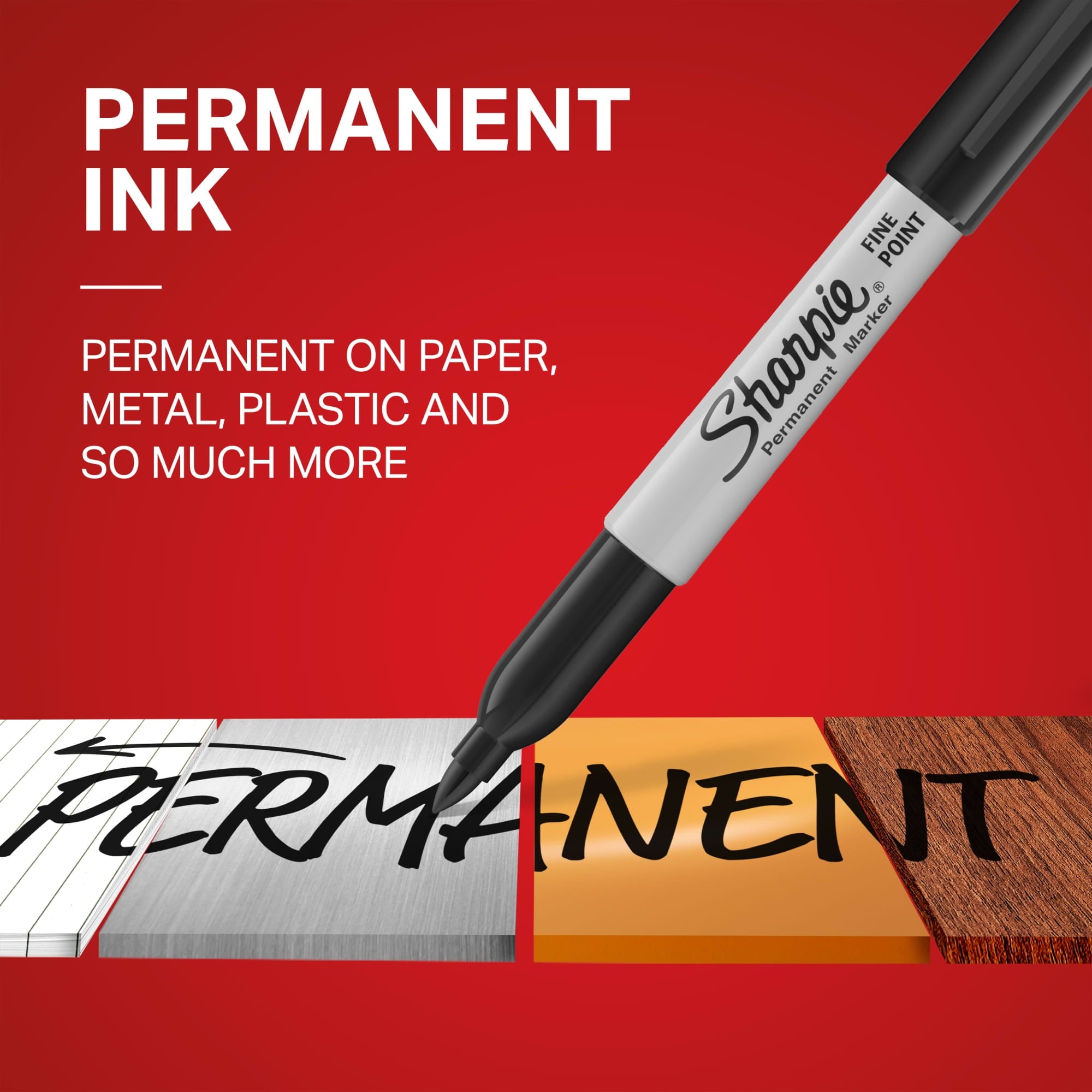 (3 pack) Permanent Markers, Fine Point, Assorted Colors, 5 Count - Image 3