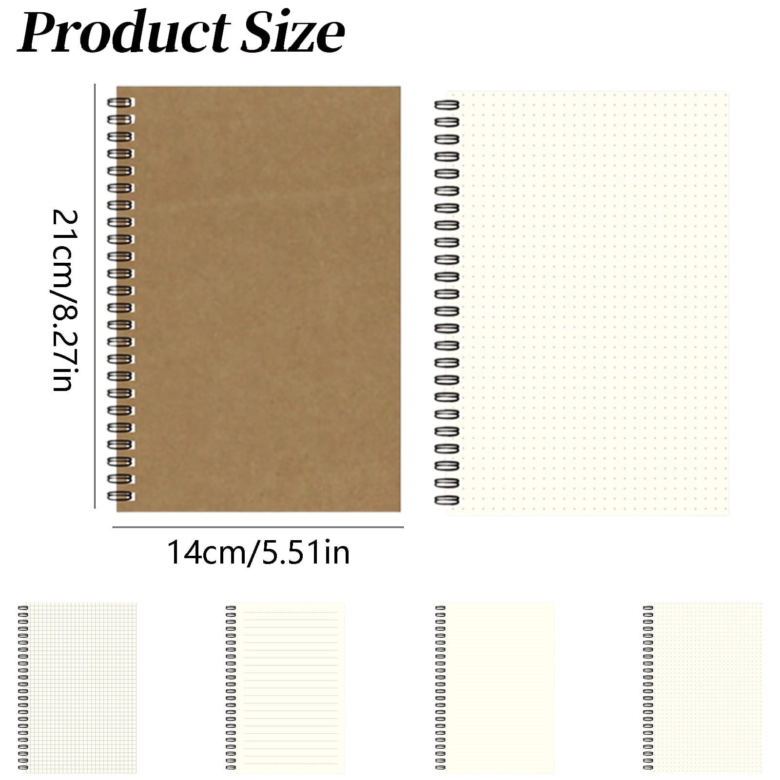 Dotted Notebook A5 Grid/Dot Notebook - 100-Page Heavyweight Paper for Work & Study | Minimalist Design with Lay-Flat ... - Image 3
