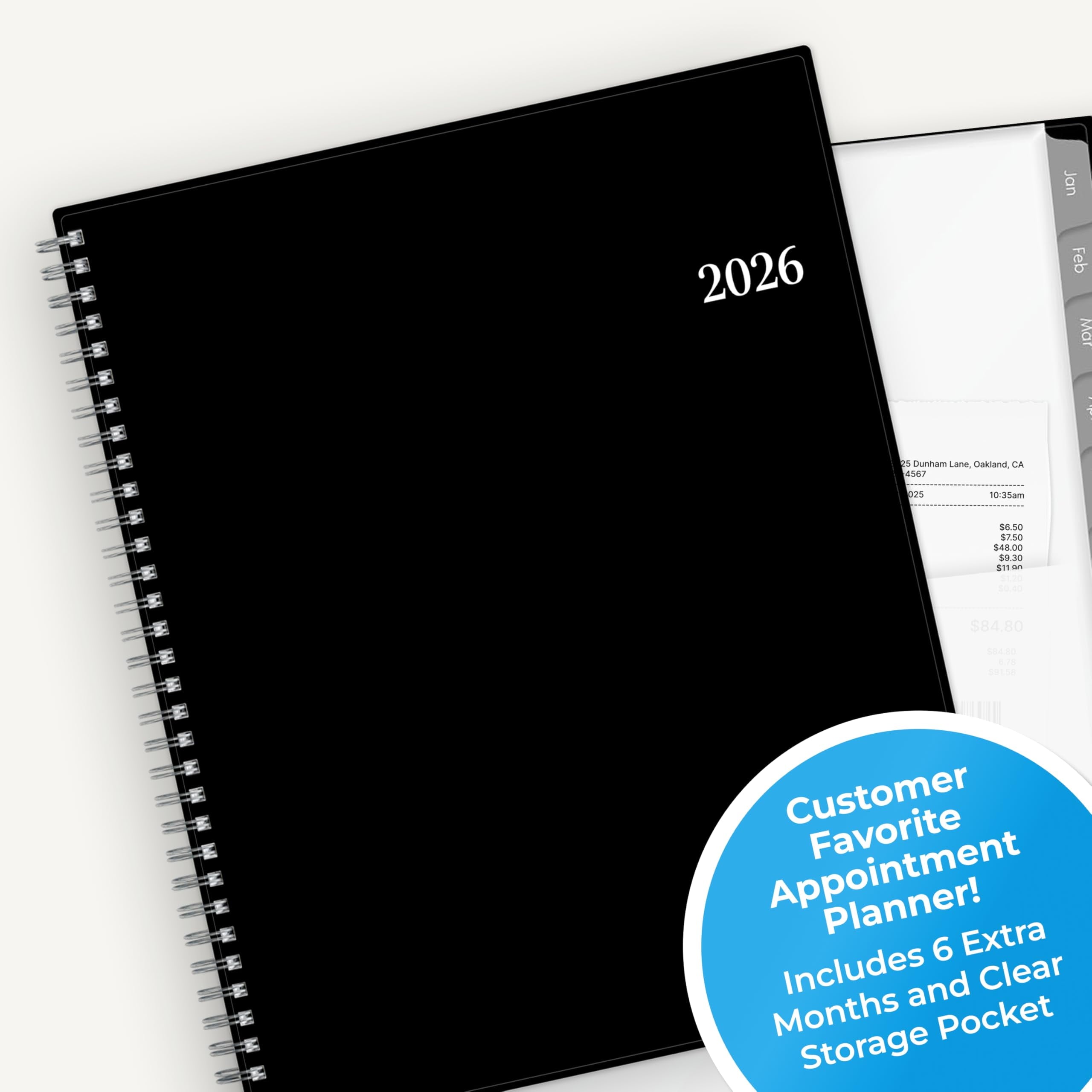 2026 Weekly and Monthly Appointment Planner Calendar, January 2026 - December 2026, 8.5" x 11", With 15-Minute Blocks... - Image 5