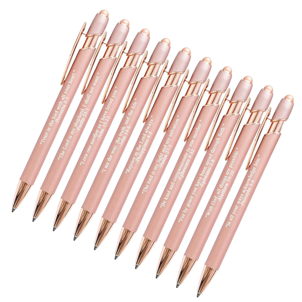 10pcs Bible Ballpoint Pen Set Christian Pen with Touch Screens Writing Supplies - Image 4