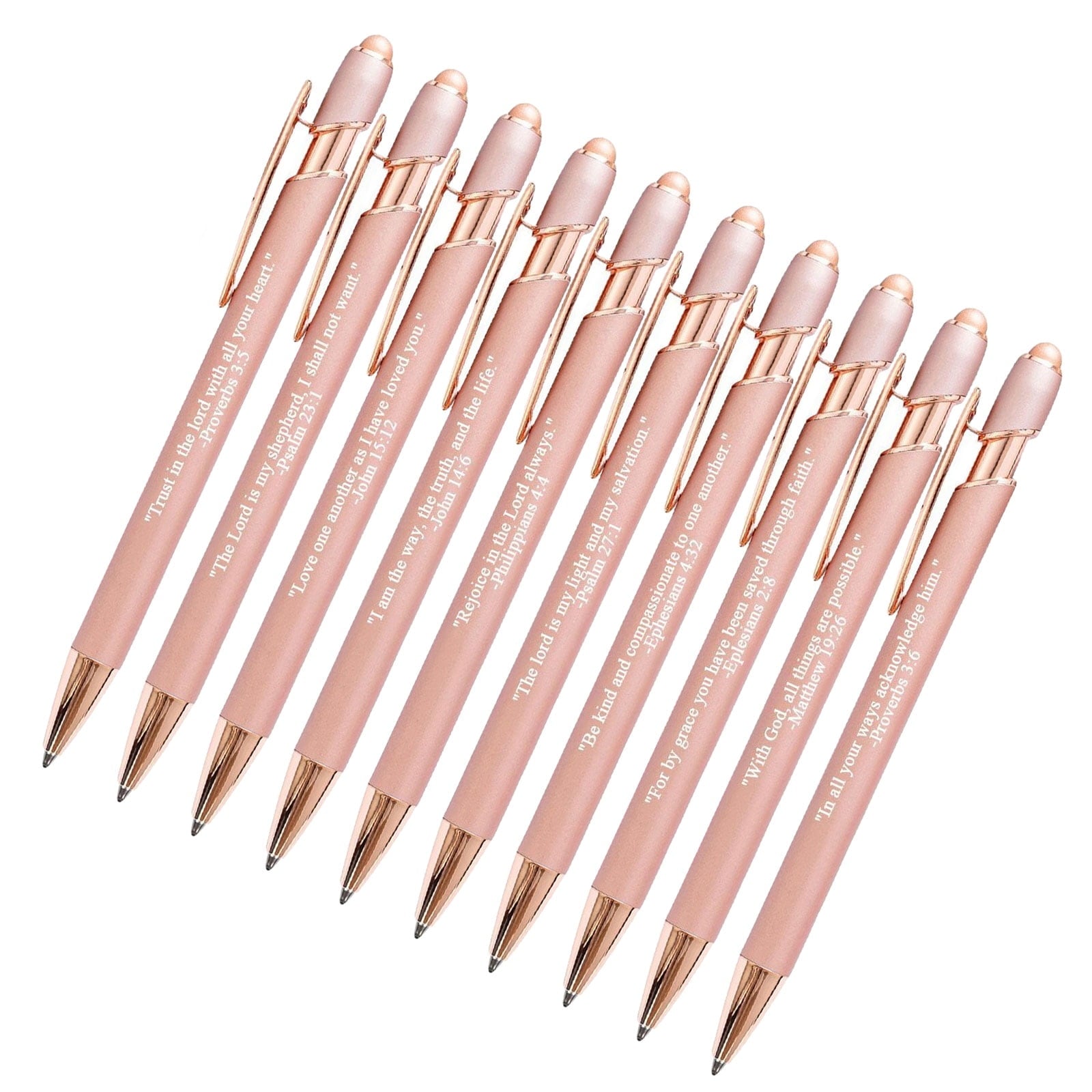 10pcs Bible Ballpoint Pen Set Christian Pen with Touch Screens Writing Supplies - Image 4