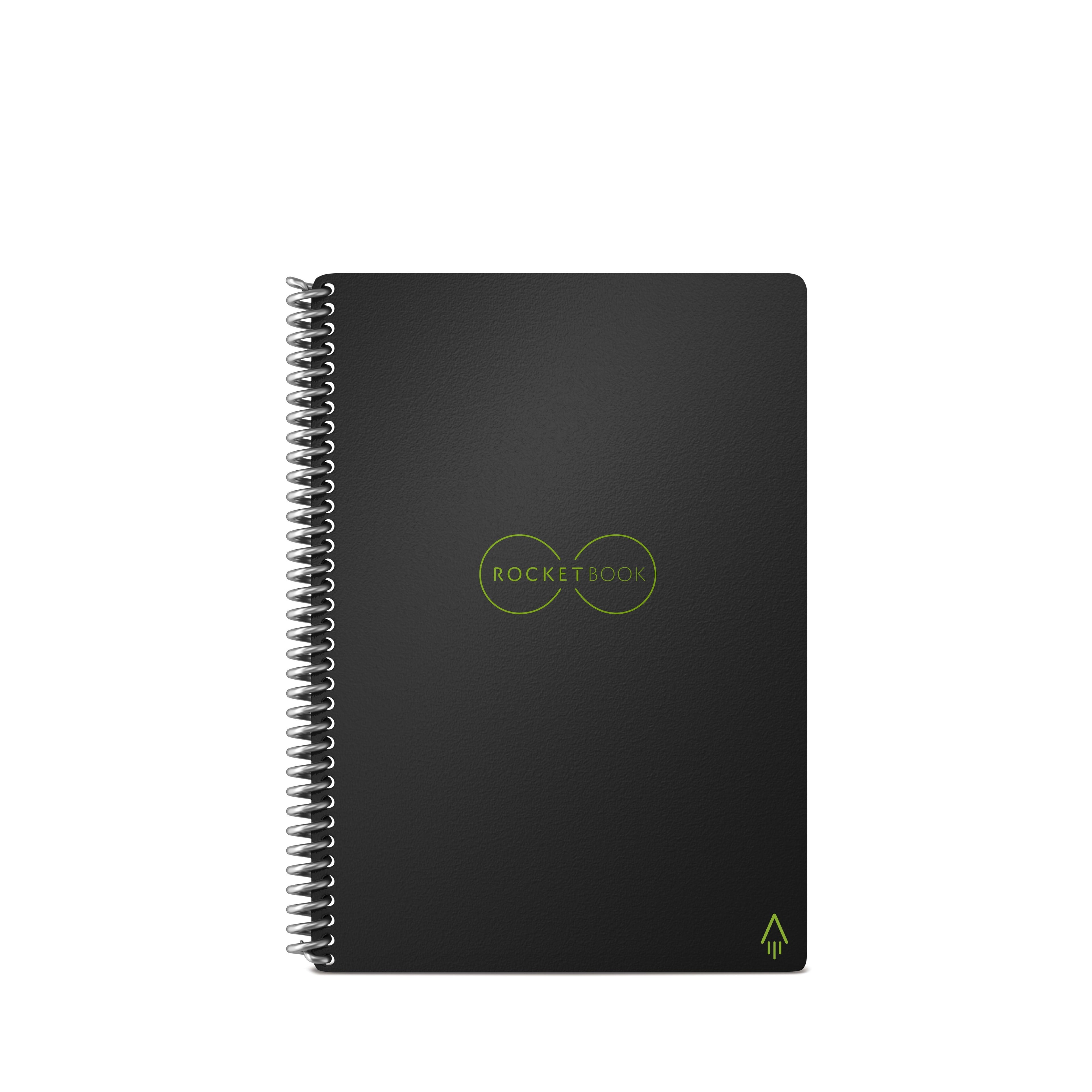 Rocketbook Core Smart Reusable Spiral Notebook, Black, 6" x 8.8", Lined - Image 2