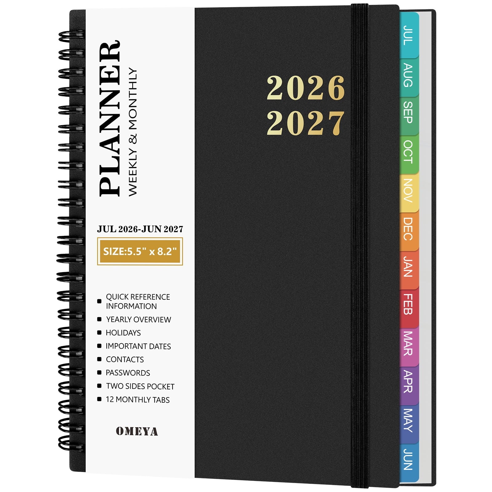 Planner 2026 2027, Small Planner 2026-2027 Weekly and Monthly, Jul.26 - Jun.27 Academic Planner 5.8 x 8.3in with Inne... - Image 5