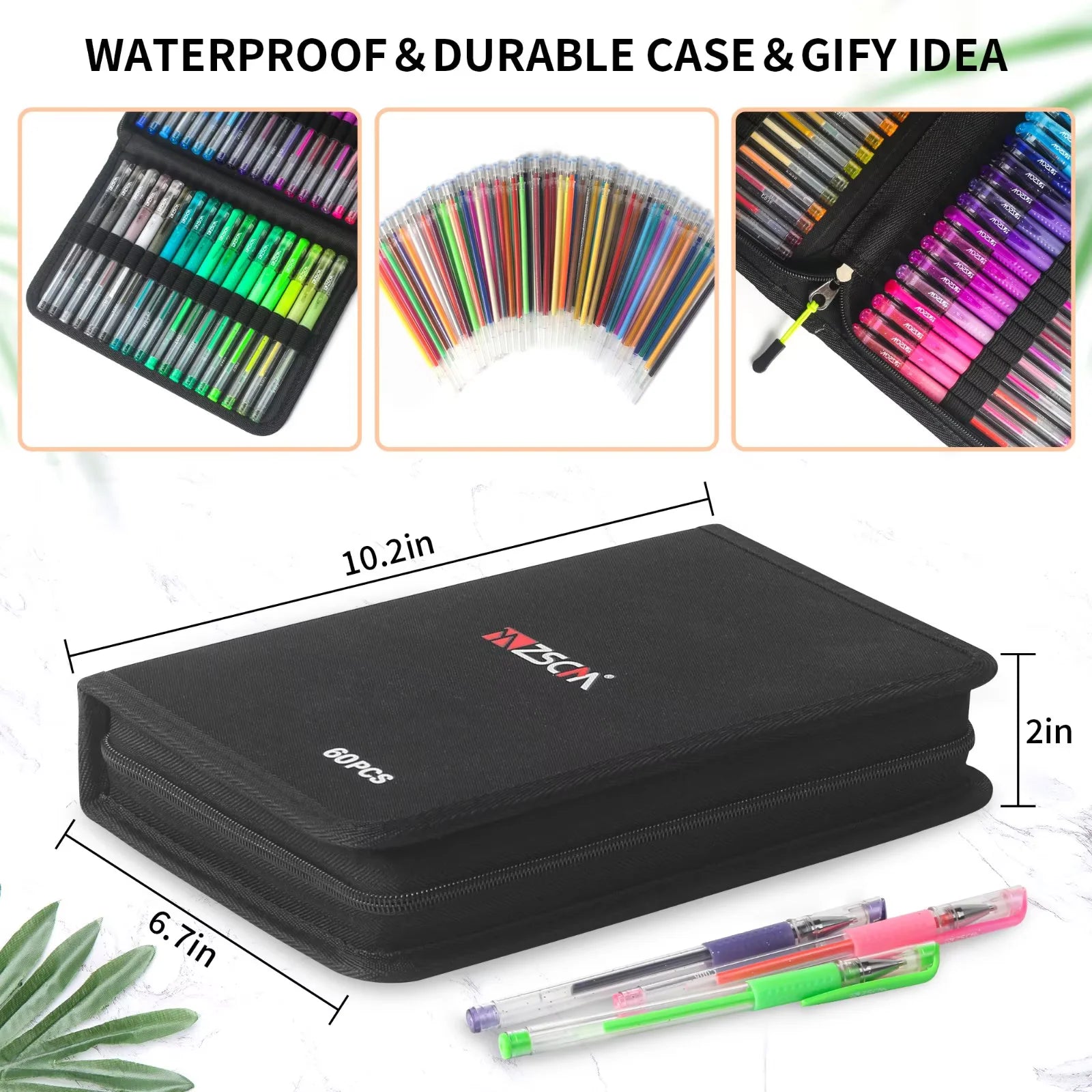 Gel Pens for Adult Coloring Books, Ink Pens Set Include 60 Colors Gel Marker Pens, 60 Matching Color Refills for Draw... - Image 4