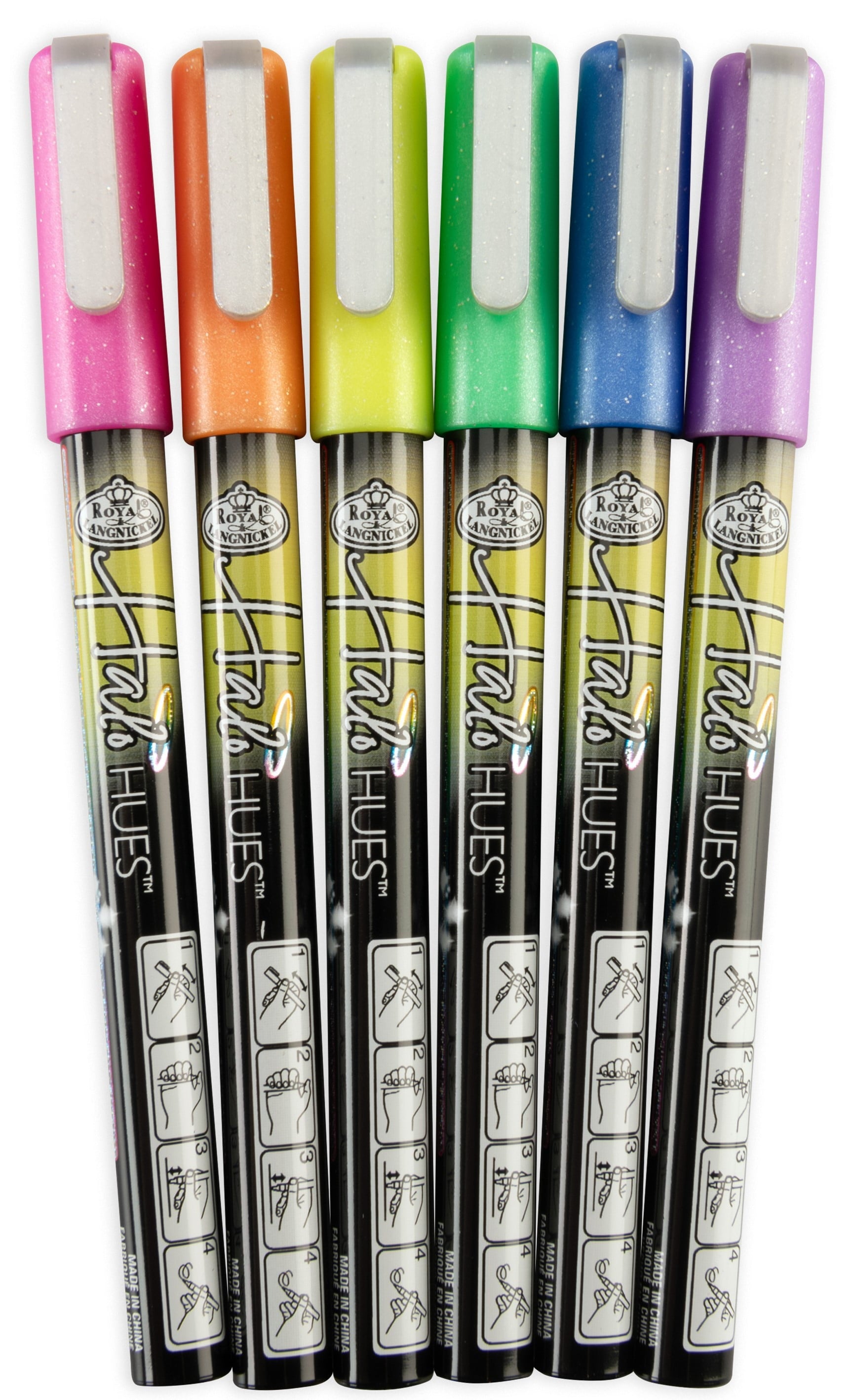 6pc Outline Marker Set, Halo Hues - Image 6