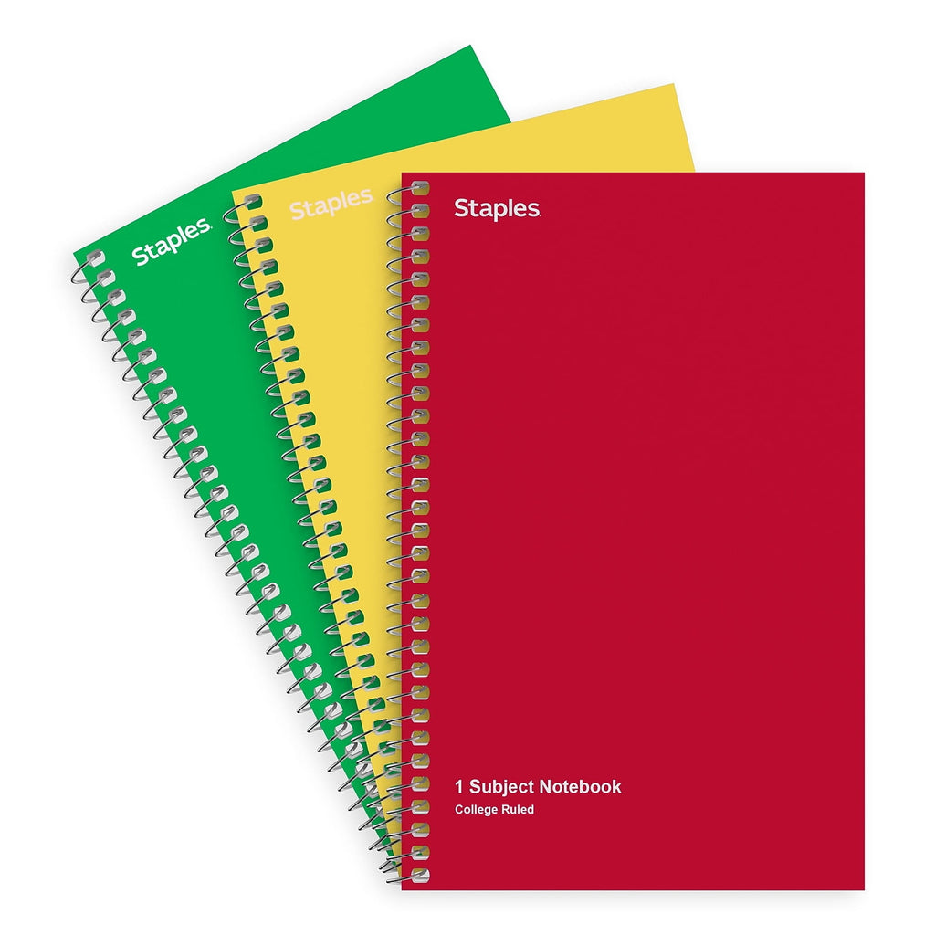 1-Subject Notebook 5" x 7.75" College Ruled 80 Sheets Assorted Colors 9/Carton - Image 2