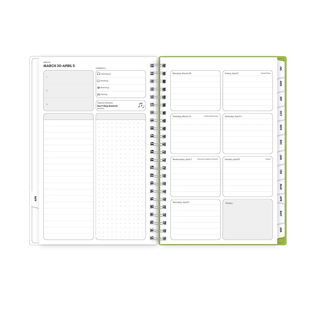 Blue Sky Gen Z Monthly Weekly Planner, 5" x 8", Slime 15-Month (April 2026 - June 2027) - Image 4