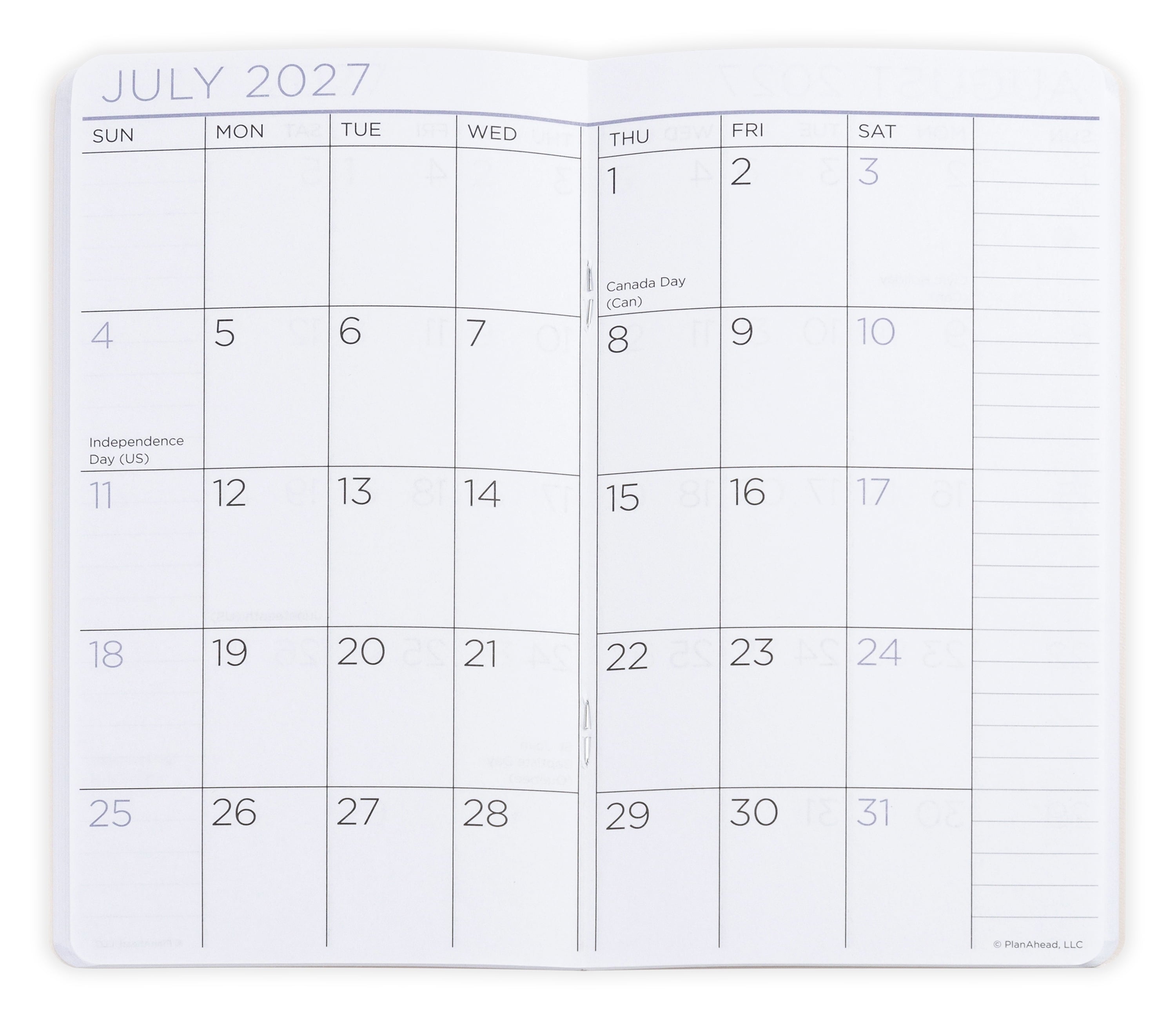Pocket Planner (3.75" x 6.75"), Floral, Monthly: Apr 2026 - Mar 2028 - Image 2