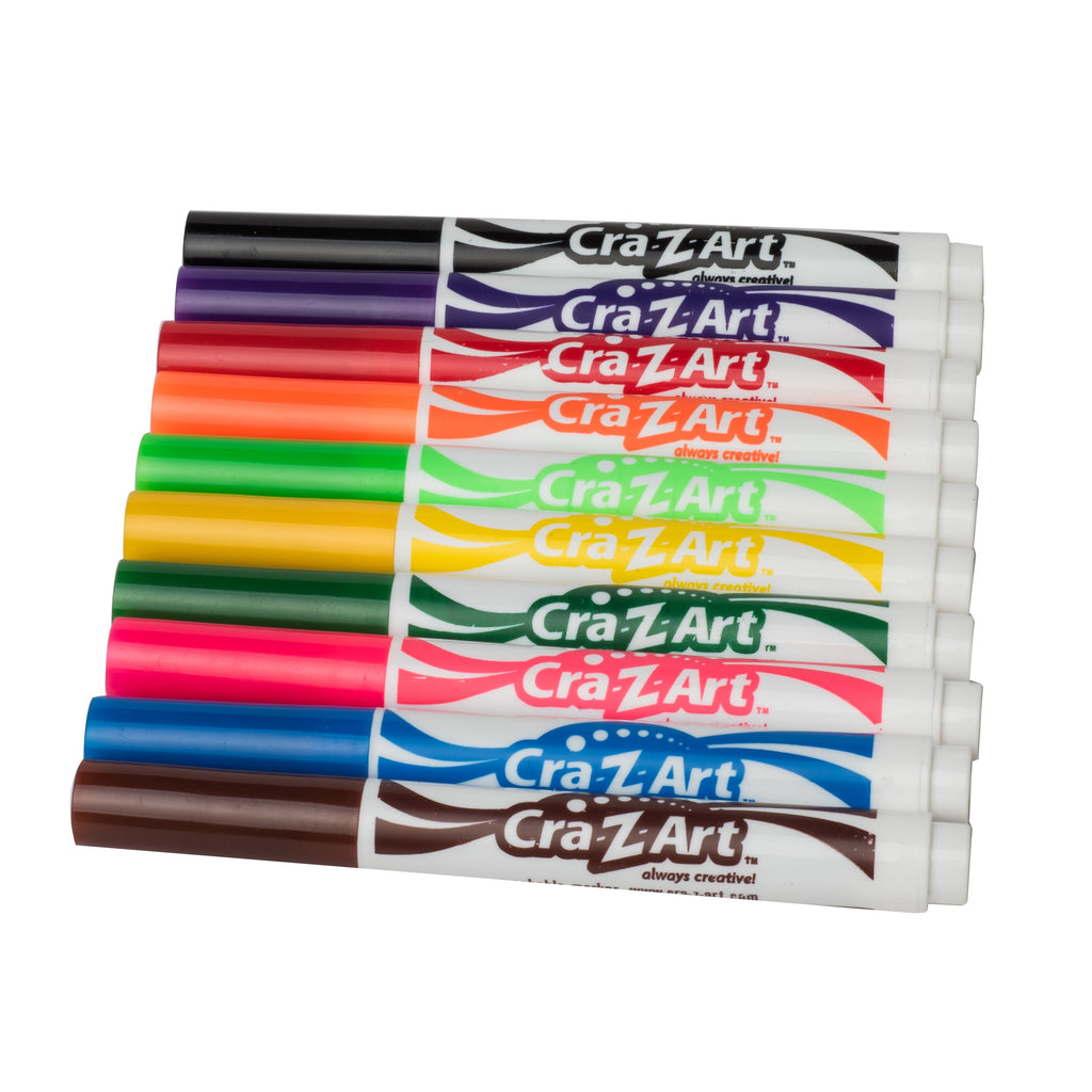 Classic Multicolor Broad Line Washable Markers, 10 Count, School Supplies - Image 6