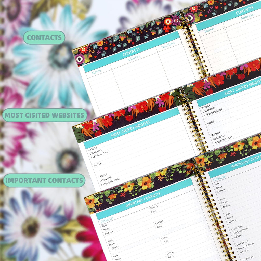 2026-2028 , Large 3 YearCalendar for 2026,2027,2028 with Views, Colorful Tabs, Notes Pages & Inner Pocket(9"x11") - Image 3
