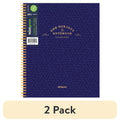 (2 pack) Spiral Bound 1 Subject Notebook College Ruled- 80 Sheets - 8.5 x 10.5in.