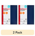 (2 pack) College Ruled 1-Subject Poly Notebook, Blue Sapphire, 9" x 11", 100 Sheets