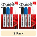 (2 pack) King Size Permanent Markers, Chisel Tip, 3 Count