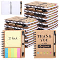 20-Pack Notebook Set with Sticky Notes & Pens,Inspirational Notepad Gift Box for Employees,Coworkers,Students,Appreci...