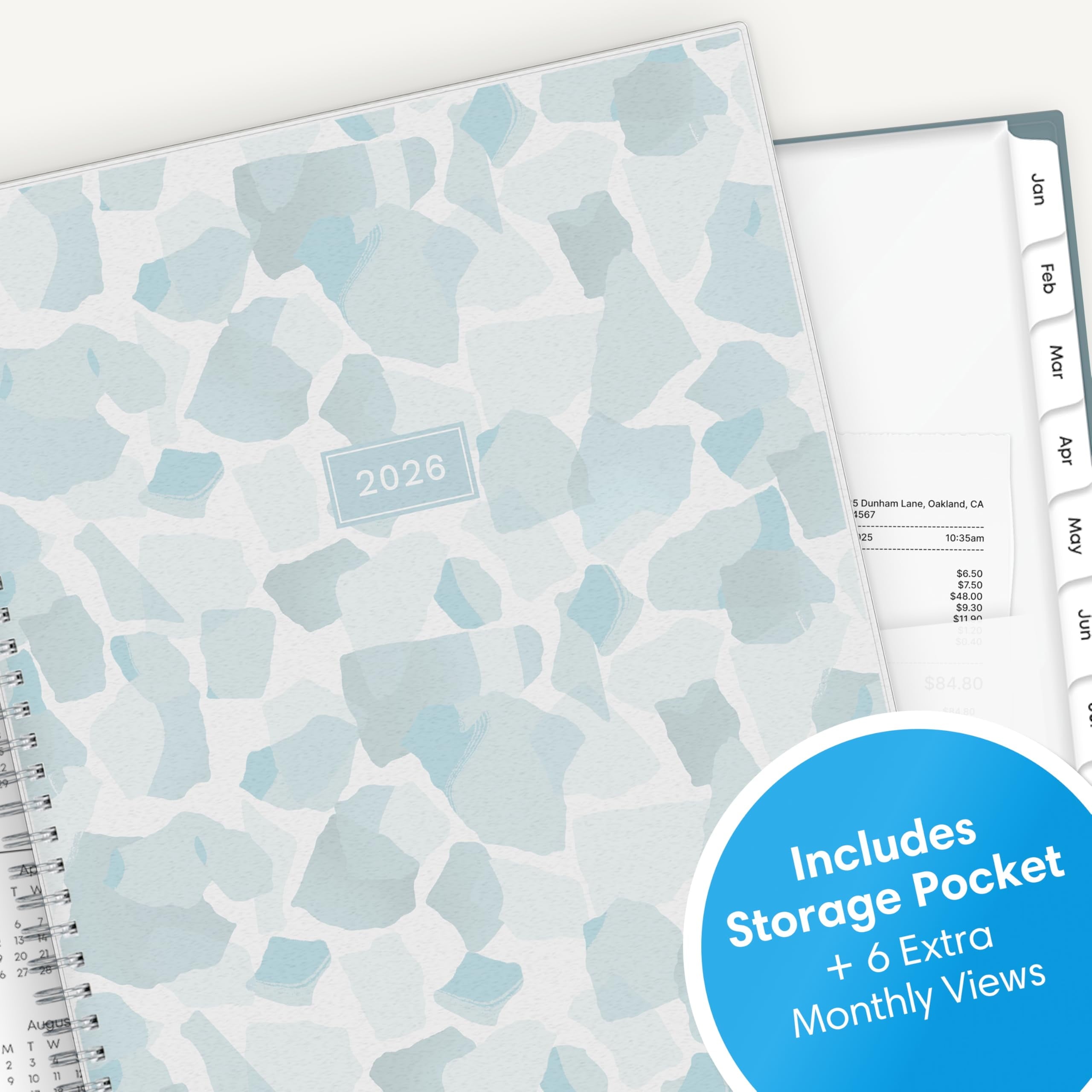 2026 Weekly and Monthly Planner Calendar, January 2026 - December 2026, 8.5" x 11", Flexible Frosted Cover, Laminated... - Image 5