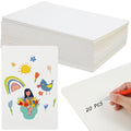 20 Pcs 40 Pages White Hardcover Sketchbook, Blank Sketch Paper for Drawing, Portrait Sketch Paper Books for Notes, Art Sketch Pad for Storie