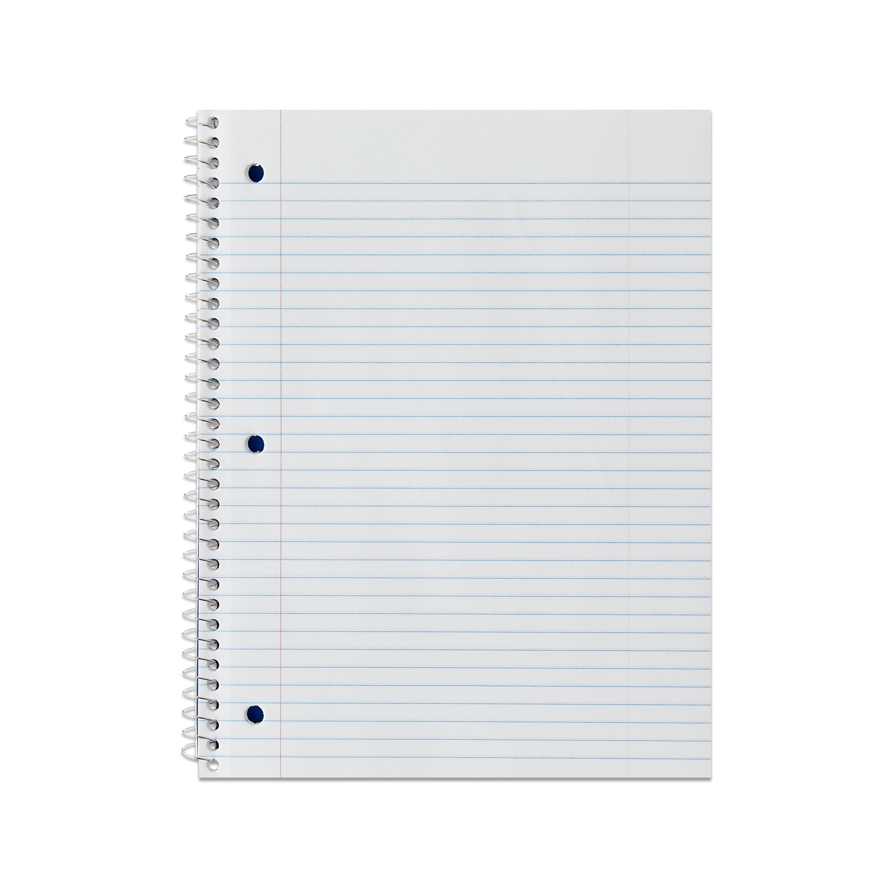 1-Subject Notebook, College Ruled, Blue, 70 Sheets - Image 2