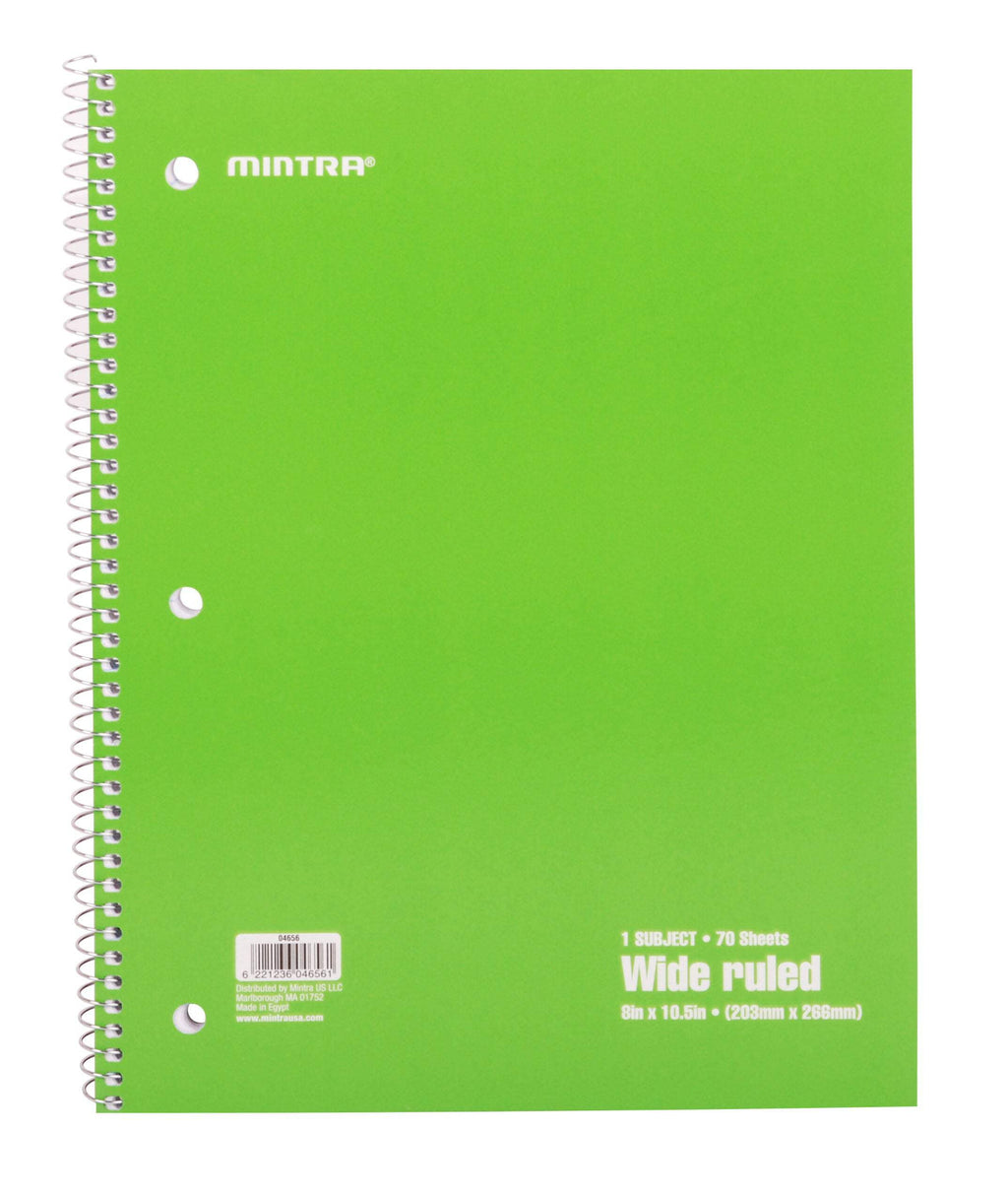 Spiral Notebook - Solid (70 count, 6 Pack) - Image 4