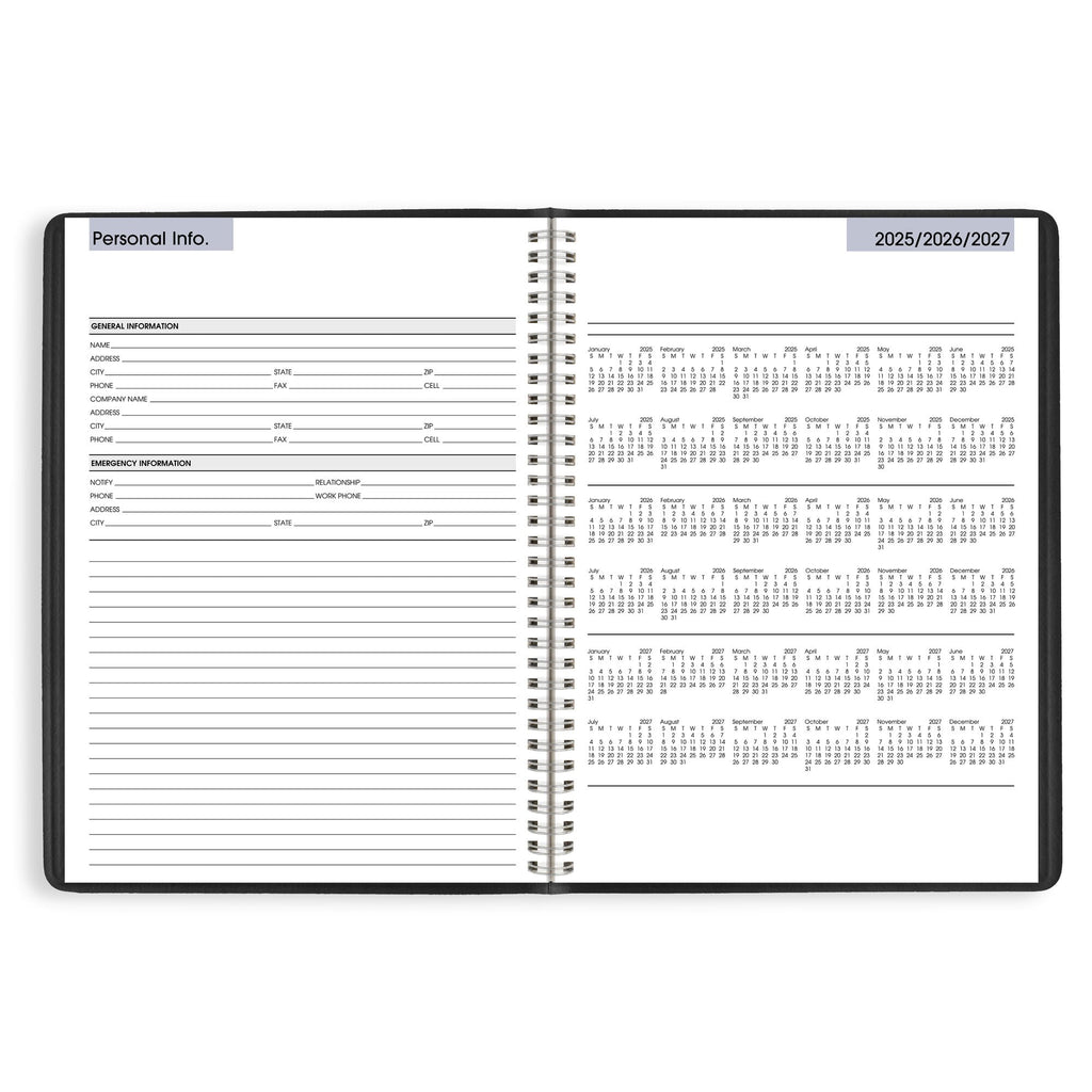 2026 Weekly Appointment Book Planner Black Large 8 x 11 - Image 6