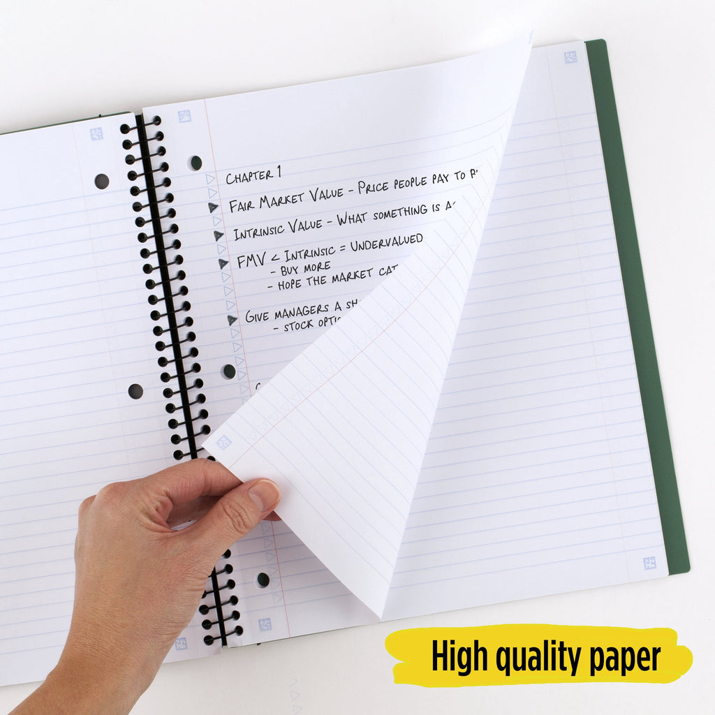 Five Star Advance Notebook Plus Study App, 1 Subject, College Ruled, 8 1/2" x 11", Seaglass (820012I-WMT) - Image 4