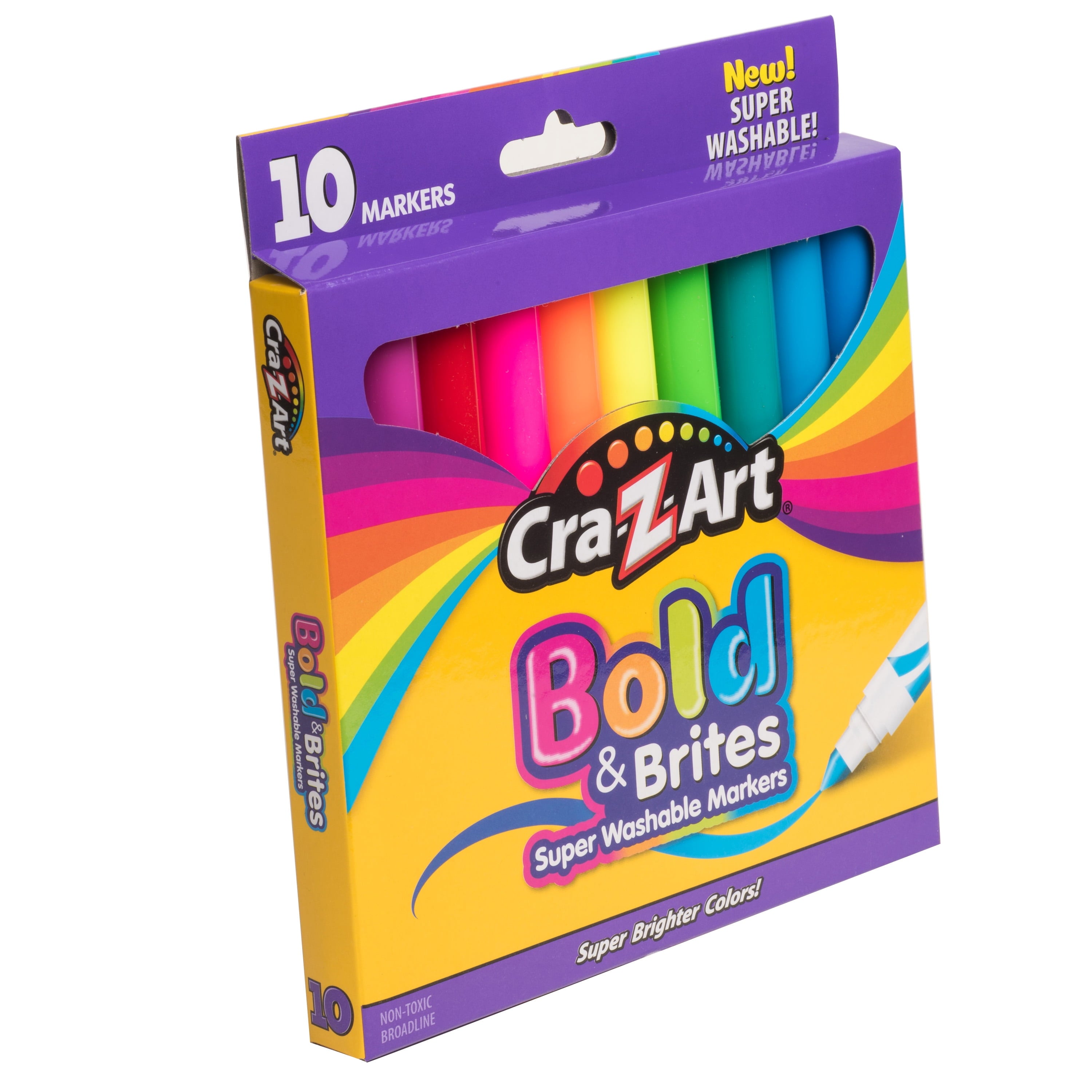 (2 pack) Super Washable Bold Brite Art Markers, 10 Count - Image 3