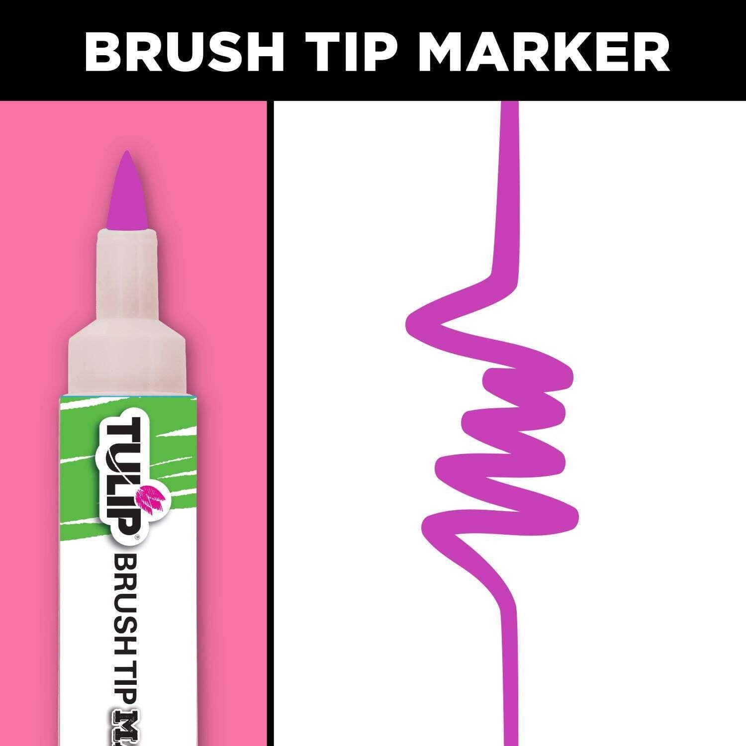 Tulip Brush Tip Fabric Markers 10 Pack Neon - Image 3