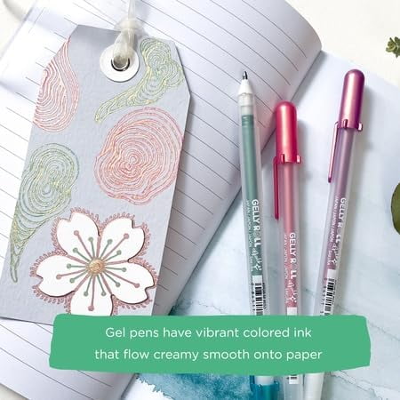 Moods Five Giftable 3 Pk Sets: Calm, Love, Gratitude, Inspire & Mindful, 15 Gel Pens - Image 4