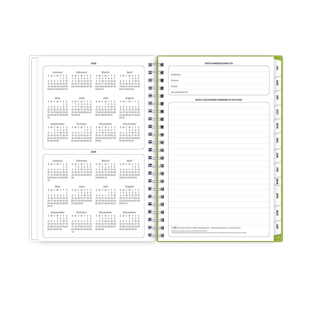 Blue Sky Gen Z Monthly Weekly Planner, 5" x 8", Slime 15-Month (April 2026 - June 2027) - Image 6