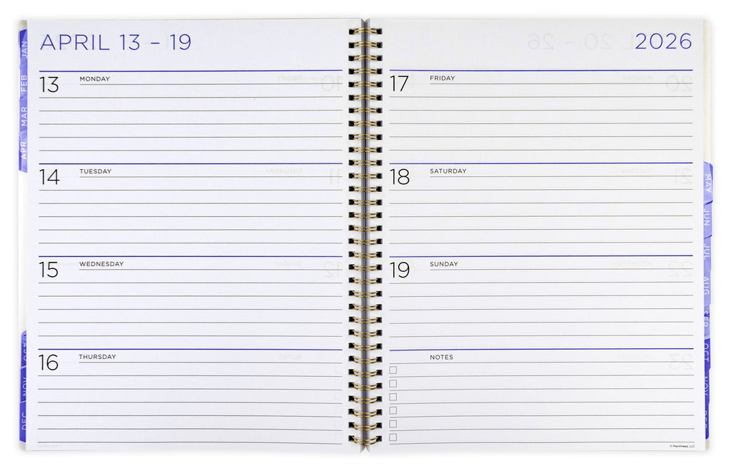 See it Bigger Monthly Weekly Planner Large (9x 11") Oct 2025 -Dec 2026 - Image 4