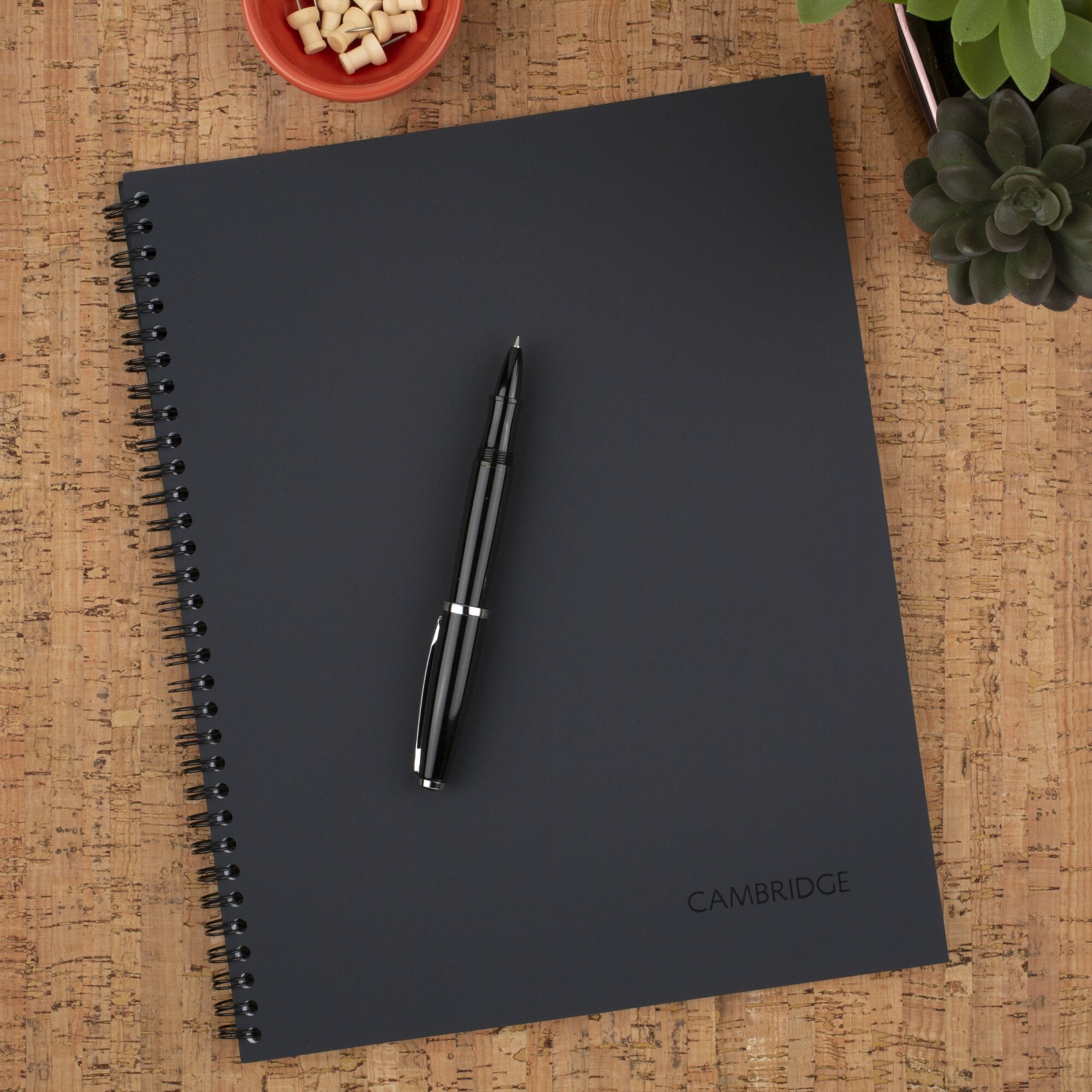 Wirebound Business Notebook, Legal Ruled, 8.25" x 11", 80 Sheets, Gray - Image 6