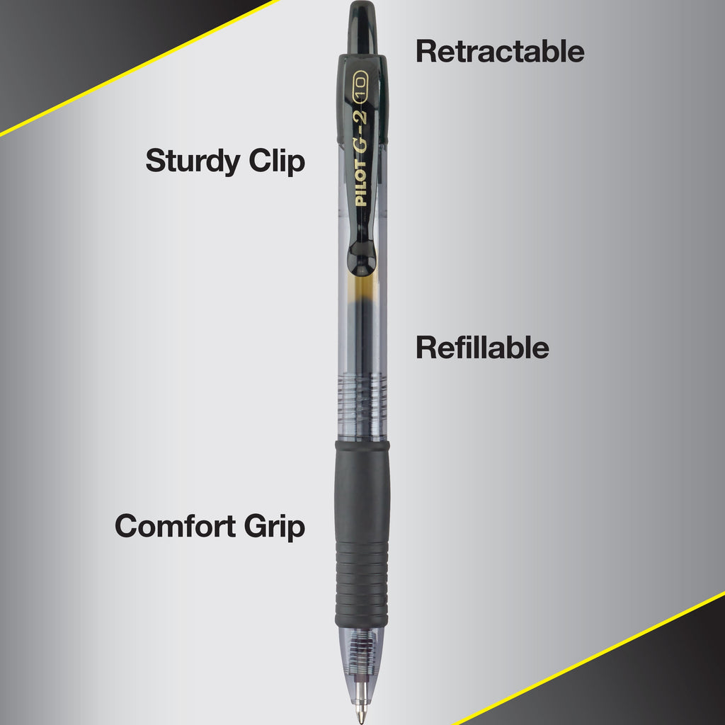 G2 Premium Retractable Gel Ink Pens, Bold Point, Assorted Ink, 10 Count - Image 6