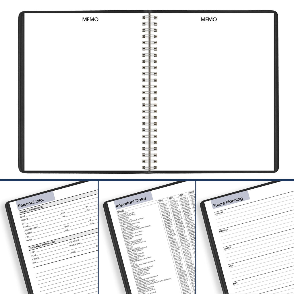 AT-A-GLANCE DayMinder 2026 Monthly Planner Black Medium 7 x 8 34 - Monthly - Image 6